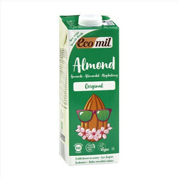 Ecomil. Органічне рослинне молоко Ecomil Мигдальне з сиропом агави без цукру 1 л (842853223