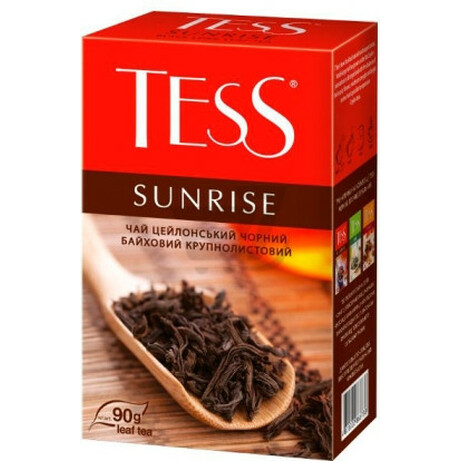 Tess. Чай черный Tess Sunrise 90 г(4823096800974)