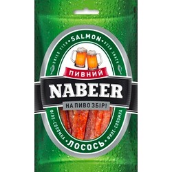 Пивний Nabeer Лосось соломка солено-сушеная 25г (4820065702765)