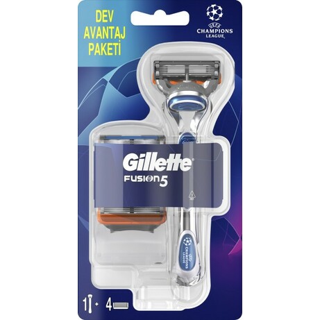 Gillette. Бритва Fusion з чотирма змінними касетами(536818)