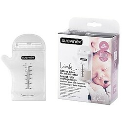 Suavinex. Пакети для зберігання грудного молока, 25 шт/180мл(8426420026666)