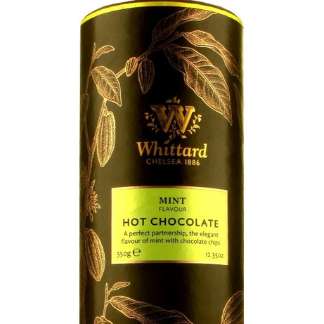 Whittard. Шоколад гарячий Whittard із смаком м'яти 350г(95022032097160)