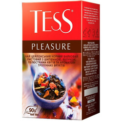 Tess. Чай черный Tess Pleasure 90 г (4820022866745)