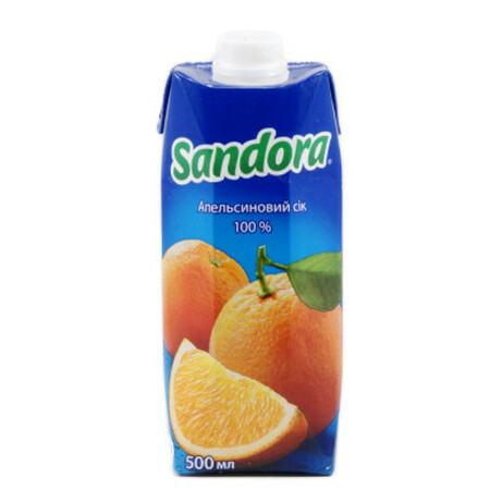 Sandora. Сок апельсиновый 0,5л (9865060033600)