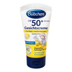 Bubchen Сонцезахисний крем для особи для чутливої шкіри SPF 50, 50 мл   (40057507)