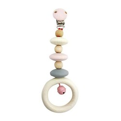 Bass&Bass. Дитяча рожева розвиваюча іграшка з дерева, підвісна(4016977128179)