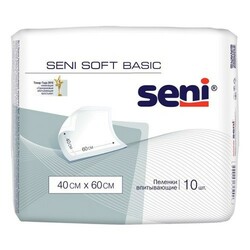 Seni. Пелёнки Seni Soft Basic (40X60 см), 10 шт. (5900516692445)