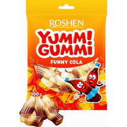 Roshen. Конфеты Yummi Gummi Funny Cola желейные 100 гр (4823077622090)