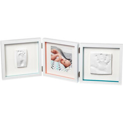 Baby Art. Тройная рамочка "Белая с полосками " (3601095400)