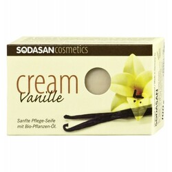 SODASAN. Органическое Мыло-крем Vanilla для лица с маслами Ши и Ванили, 100 г (190121)