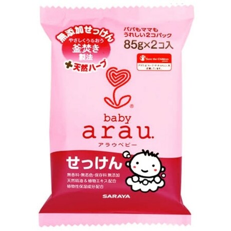 Arau. Дитяче мило Arau Baby Bar Soap, 2 шт. по 85 г(4973512257759)