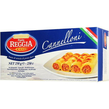 Pasta Reggia. Вироби макаронні Pasta Reggia Каннеллони 250 г(8008857601090)