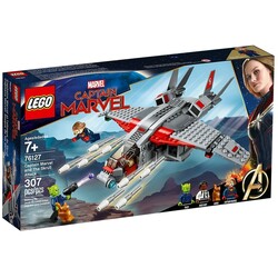 Lego. Конструктор Капитан Марвел и нападение скруллов 307 деталей (76127)