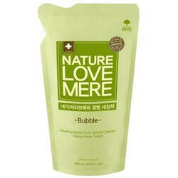 NatureLoveMere. Средство специальное, для мытья детских бутылочек "Bubble" 550 мл (8809402090174)