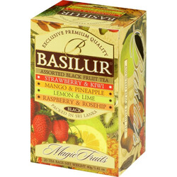 Basilur.  Чай Basilur Magic Fruits асорті 20*2г-уп(4792252001107)