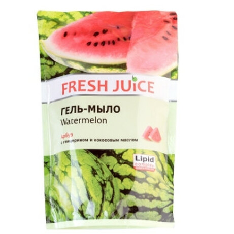 Fresh Juice. Гель-мило рідке Кавун запаска 460мл   (4823015913273)