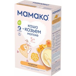 Мамако. Молочна каша кукурудзяна з гарбузом і абрикосою на козиному молоці 200 г(4607088795840)