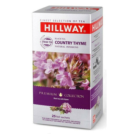 Hillway. Чай черный Hillway Country Thyme с ярлыком 25*1,5г-уп(8886300990317)