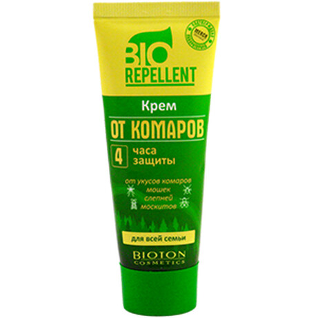 Bio Repellent. Крем от комаров для всей семьи 4 часа защиты  75 мл (148083)