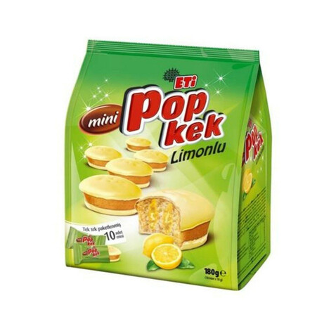 Eti. Кекс Pop kek mini с лимоном, 8 шт х 18 гр(8690526116426)