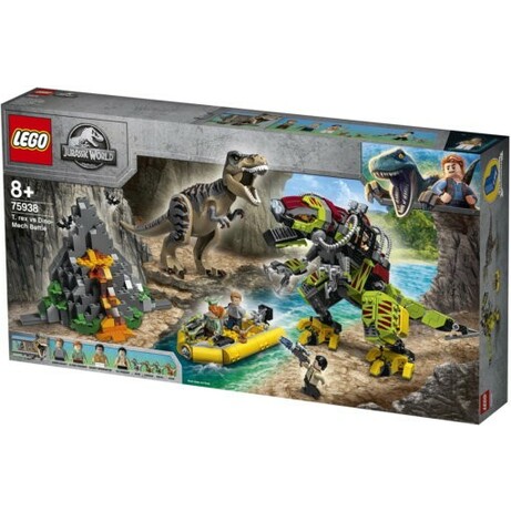 Lego. КонструкторБой тираннозавра і робота-динозавра 716 деталей(75938)
