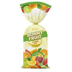 Roshen. Конфеты BonnyFruit Цитрусовые фрукты желейные 200 гр (4823077624254)
