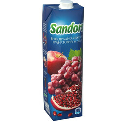 Sandora. Нектар виноградно-яблочно-гранатовый 0,95л (9865060003832)