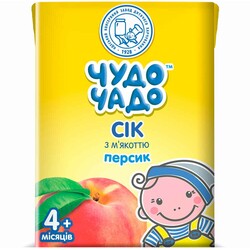 Чудо-Чадо. Сок персиковый с мякотью и витамином С, , 4мес+, 200 мл. (4820016251687)