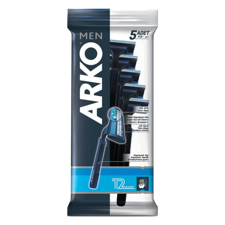 Arko. Верстат для гоління 2 леза 5шт-уп(8690506414146)
