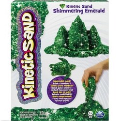 Kinetic Sand & Kinetic Rock.  Песок для детского творчества - KINETIC SAND METALLIC (зеленый, 454 г)