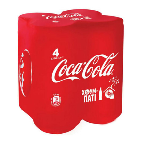 Coca - Cola. Напій 4*0,33л, ж-б(5449000009272)