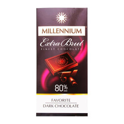 Millennium. Шоколад черный Favorite Brut 80% 100г(4820005195855)