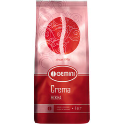 Gemini. Кофе зерновой Gemini Сrema 1 кг (4820156430966)