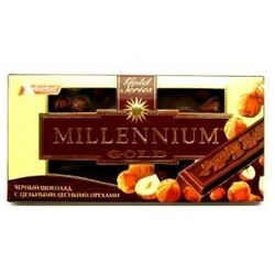 Millennium. Шоколад Gold черный с орехами 33 100г(4820005193080)