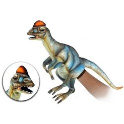Hansa. Дилофозавр, іграшка на руку, 50 см, реалістична м'яка іграшка(4806021977545)
