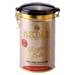 AKBAR. Черный чай Акбар Роял Голд крупнолистовой 150г (5014176012755)