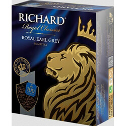 Richard . Чай черный Richard Royal Earl Grey  100*2г-уп (4823063701044)