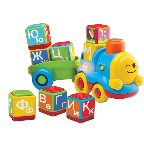 B kids. Розвиваюча іграшка "Потяг - алфавіт", 12мес(04357)