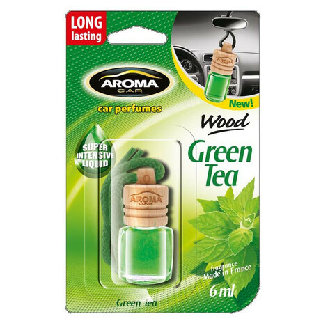 Aroma Car Wood. Ароматизатор Зелений чай, 6мл(5908241631197)