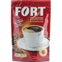 Fort . Кофе растворимый в гранулах 140 г  (8719189233704)