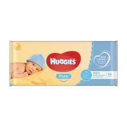 Huggies. Вологі серветки Huggies Pure, 56 шт.(550039)