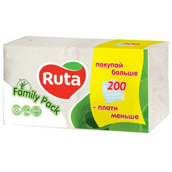 Ruta. Салфетки столовые Duo family pack 200 шт-уп  (4820023743724)
