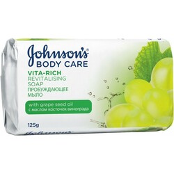 Johnson's. Пробуждающее мыло с маслом виноградных косточек 125 г (284637)