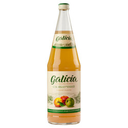 Galicia. Яблочный сок прямого отжима 1л, стекло (4820209560626)