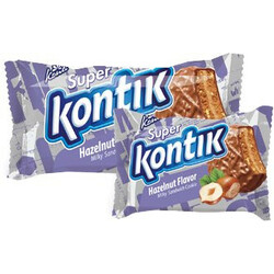 Konti. Печенье Super Kontik  с вкусом фундука 100 гр(4823012263296)