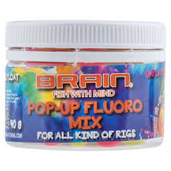 Brain.  Бойлы Pop - Up Fluo Mix 40g(1858.02.44)