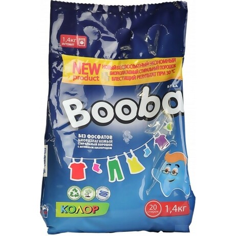 Booba. Пральний порошок Колор, 1400г(580043)