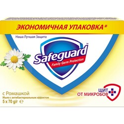 Safeguard антибактериальное мыло Ромашка 5 х 70 г (8001841029047)