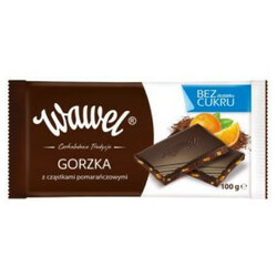 Wawel. Шоколад черный с желейными шариками без сахара 100 г (5900102318896)