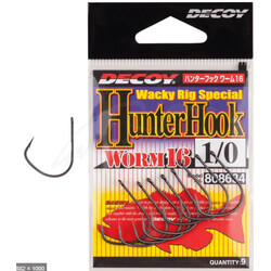 Decoy. Гачок Worm16 Hunter Hook №1(9 шт-уп) (1562.08.05)